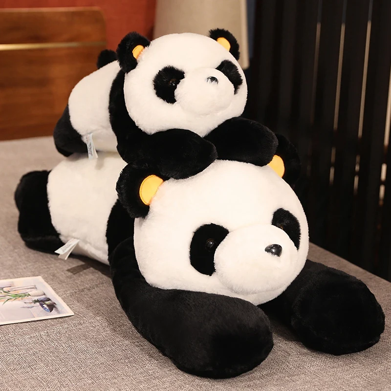 60cm-120cm Giant Panda Plush Toys Soft Sleep Pillow Cartoon Animal Bear Stuffed Baby Doll Classic Kids Birthday Christmas Gifts thumbnail 2