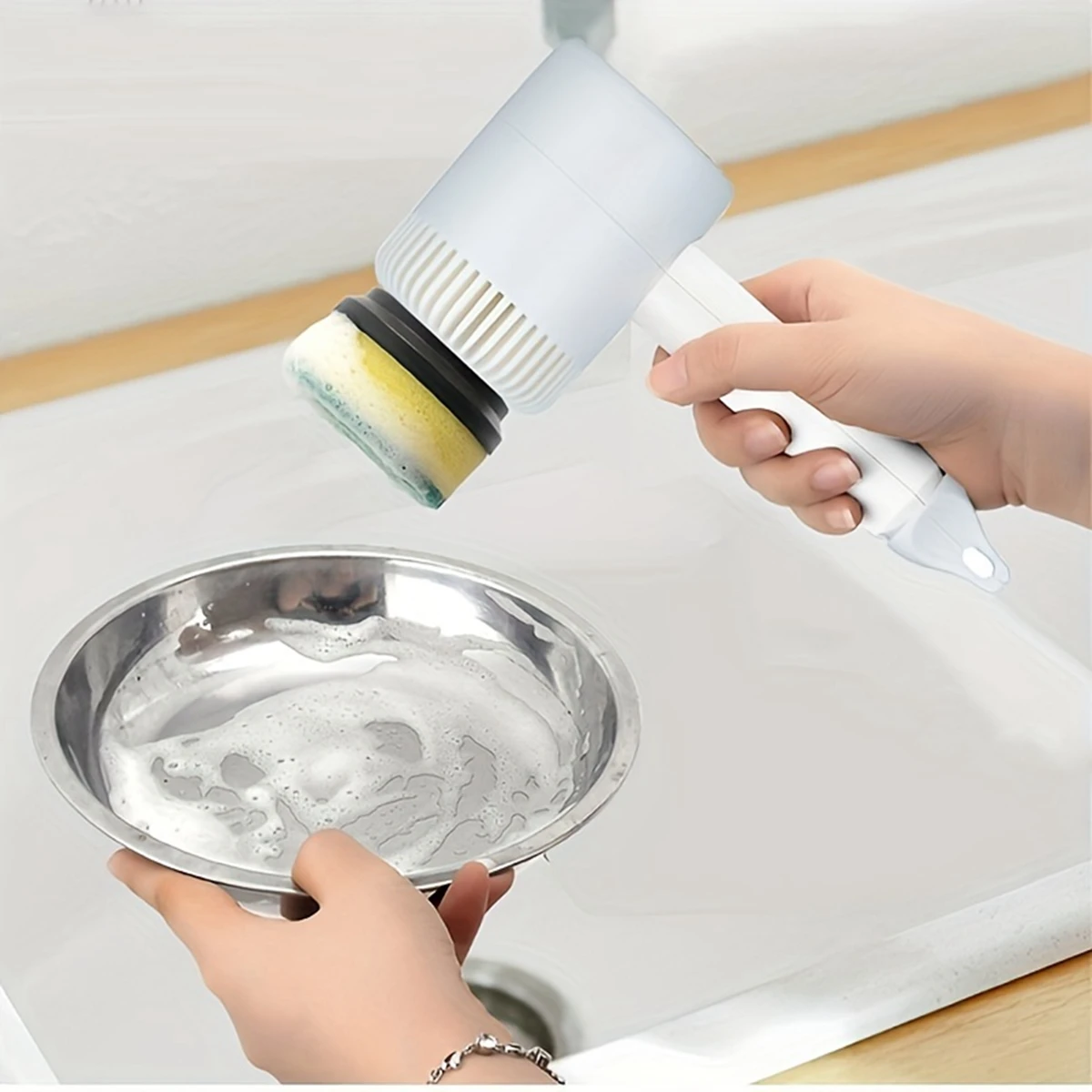 Electric Cleaning Brush Multi-functional Home USB Rechargeable Electric Rotary Scrubber Household Appliances Cleaning Gadget thumbnail 4