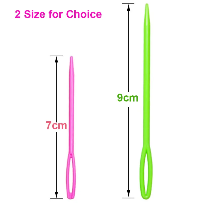 50Pcs Plastic Sewing Needles Large Eye Yarn Lacing Weaving Needles Embroidery Safety Needles for Kids DIY Sewing Handmade Crafts thumbnail 4