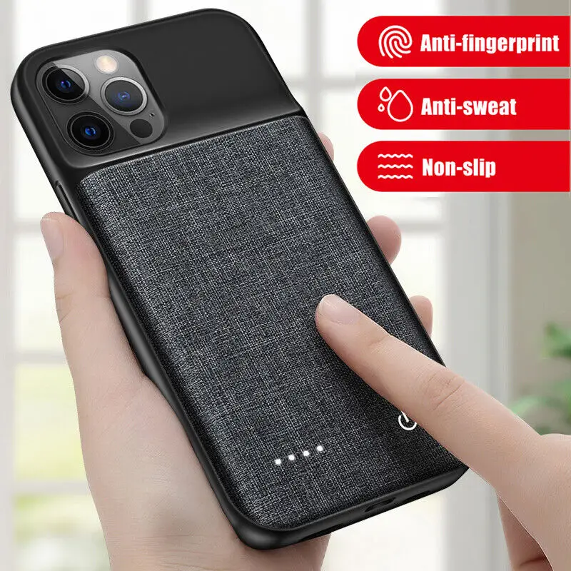 Smart battery Charger Case For iPhone 11 12 13 14 Pro Max XR XS Max 13 Mini Portable Power Bank Charging Cover batterie externe thumbnail 2