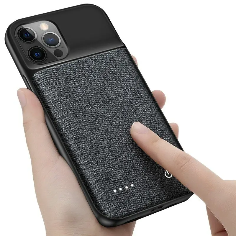 Smart battery Charger Case For iPhone 11 12 13 14 Pro Max XR XS Max 13 Mini Portable Power Bank Charging Cover batterie externe thumbnail 3