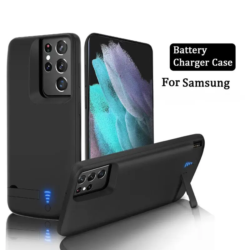 For Samsung S8 S9 S10 S20 S21 FE S22 S23 Note 20 8 9 10 Plus Ultra External Battery Case Portable power bank cell phone chargers