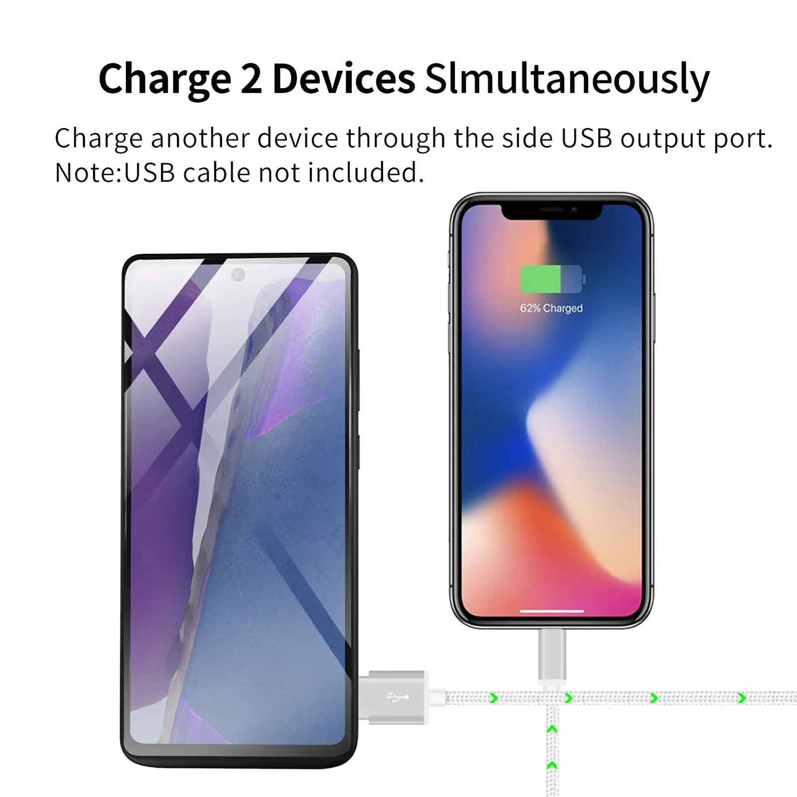 For Samsung S8 S9 S10 S20 S21 FE S22 S23 Note 20 8 9 10 Plus Ultra External Battery Case Portable power bank cell phone chargers thumbnail 6