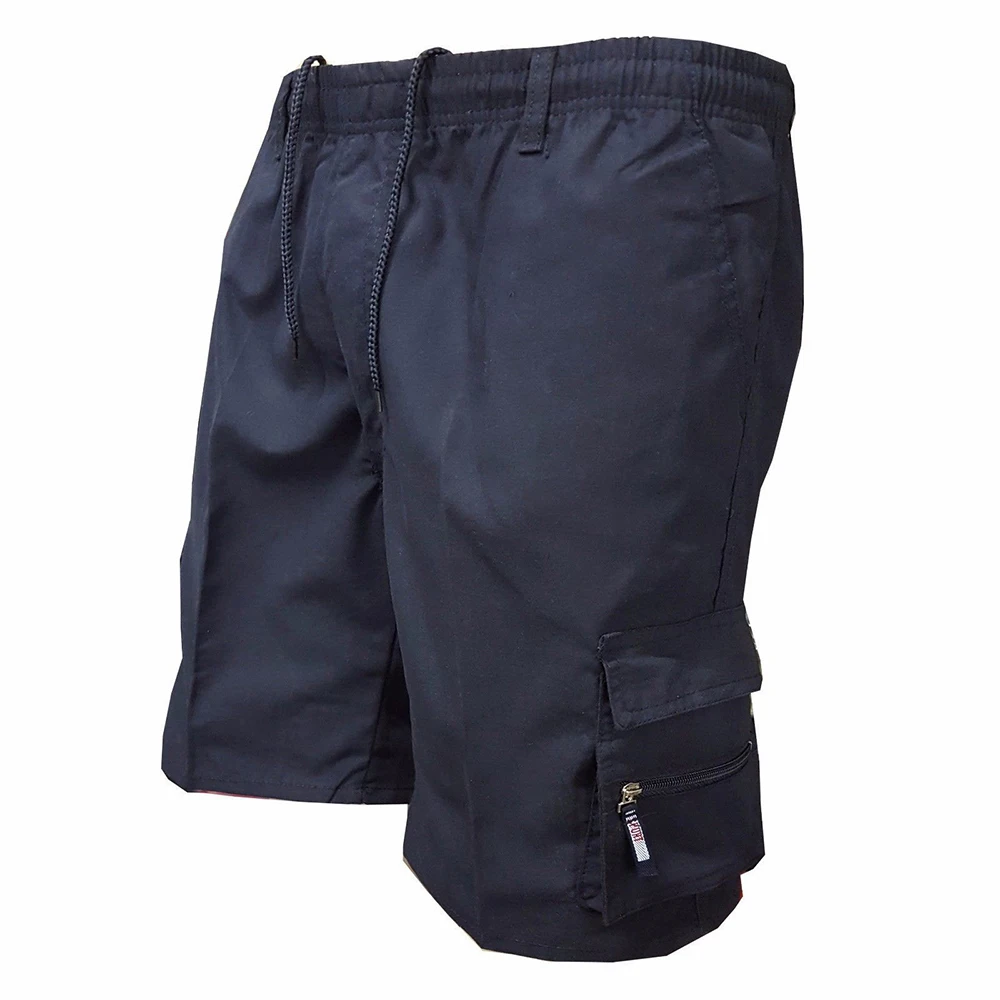Men's Tactical Shorts Summer Casual Jogging Cargo Shorts Loose Multi-pockets Elastic Waist Work Hiking Overalls Short Pants thumbnail 4