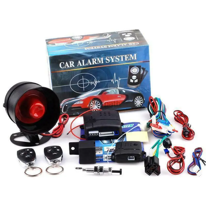 Car Anti-theft Alarm 1-Way Vehicle Alarm System Protection Security System Keyless Entry Siren 2 Remote Control Burglar Alarm thumbnail 2