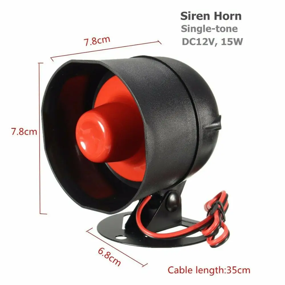 Car Anti-theft Alarm 1-Way Vehicle Alarm System Protection Security System Keyless Entry Siren 2 Remote Control Burglar Alarm thumbnail 4