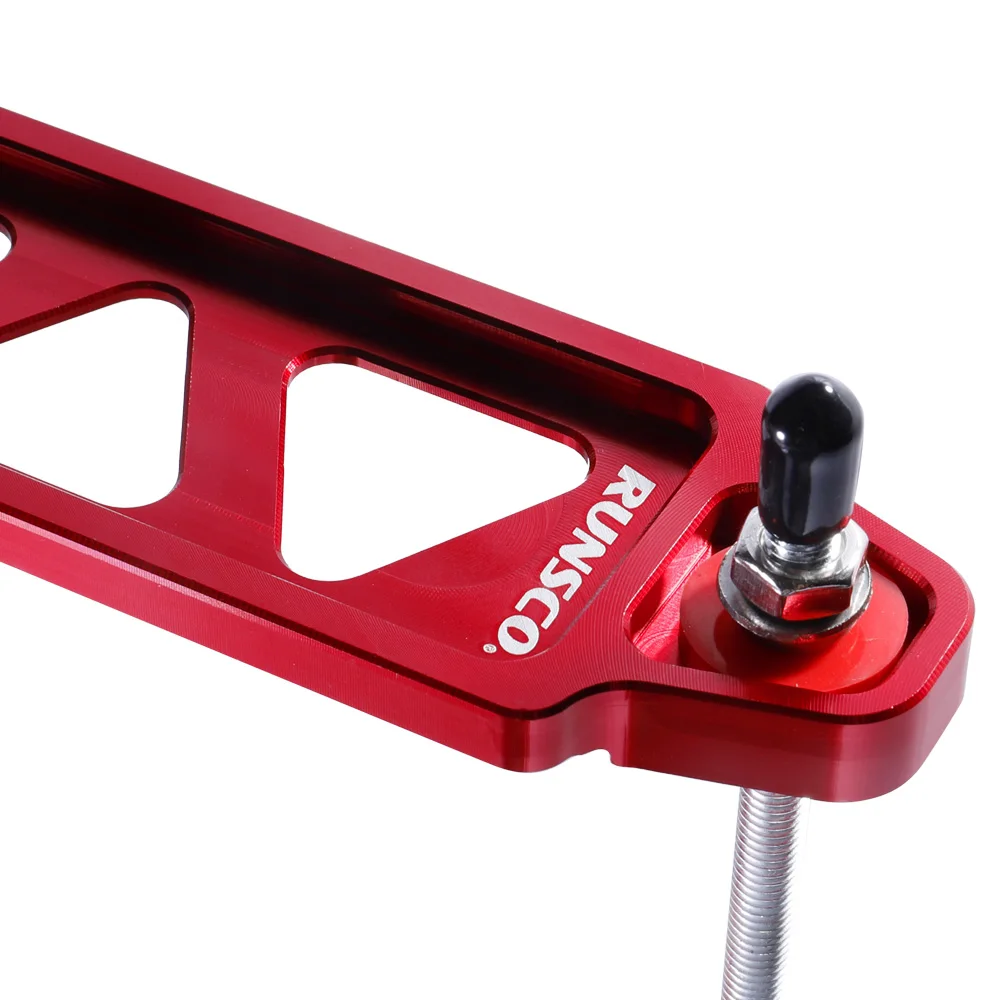 Aluminum Car Battery Fasten Bracket Holder Battery Tie Down Brace Kit 190mm Red Blue Black Silver Gold Green Purple thumbnail 4