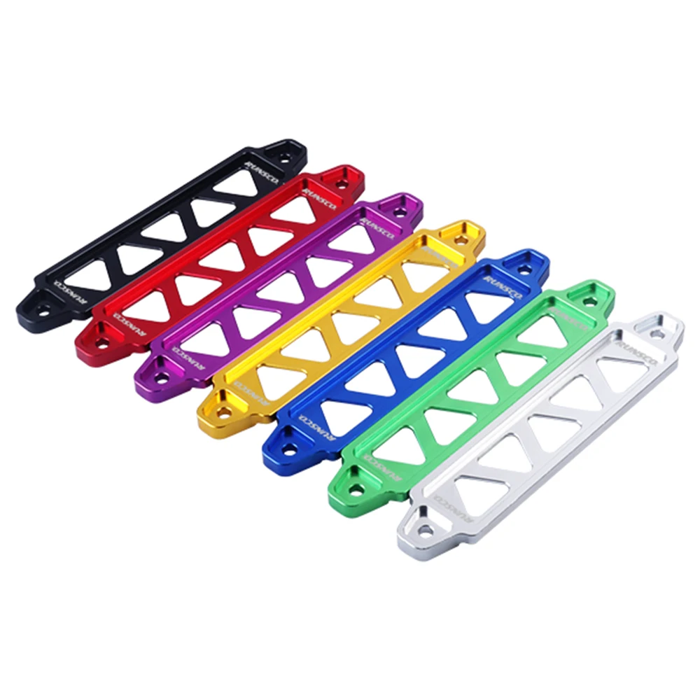 Aluminum Car Battery Fasten Bracket Holder Battery Tie Down Brace Kit 190mm Red Blue Black Silver Gold Green Purple thumbnail 6