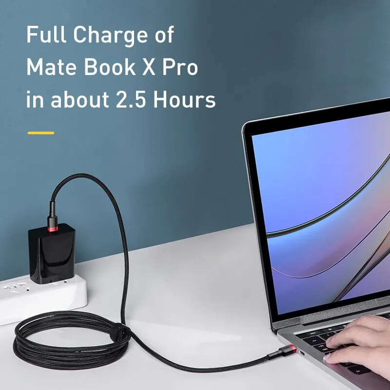 Baseus USB Type C To USB C Cable For iPhone 17 16 100W/5A PD Fast Charging Charger Cord For Macbook Xiaomi Samsung Type-C Cable thumbnail 3