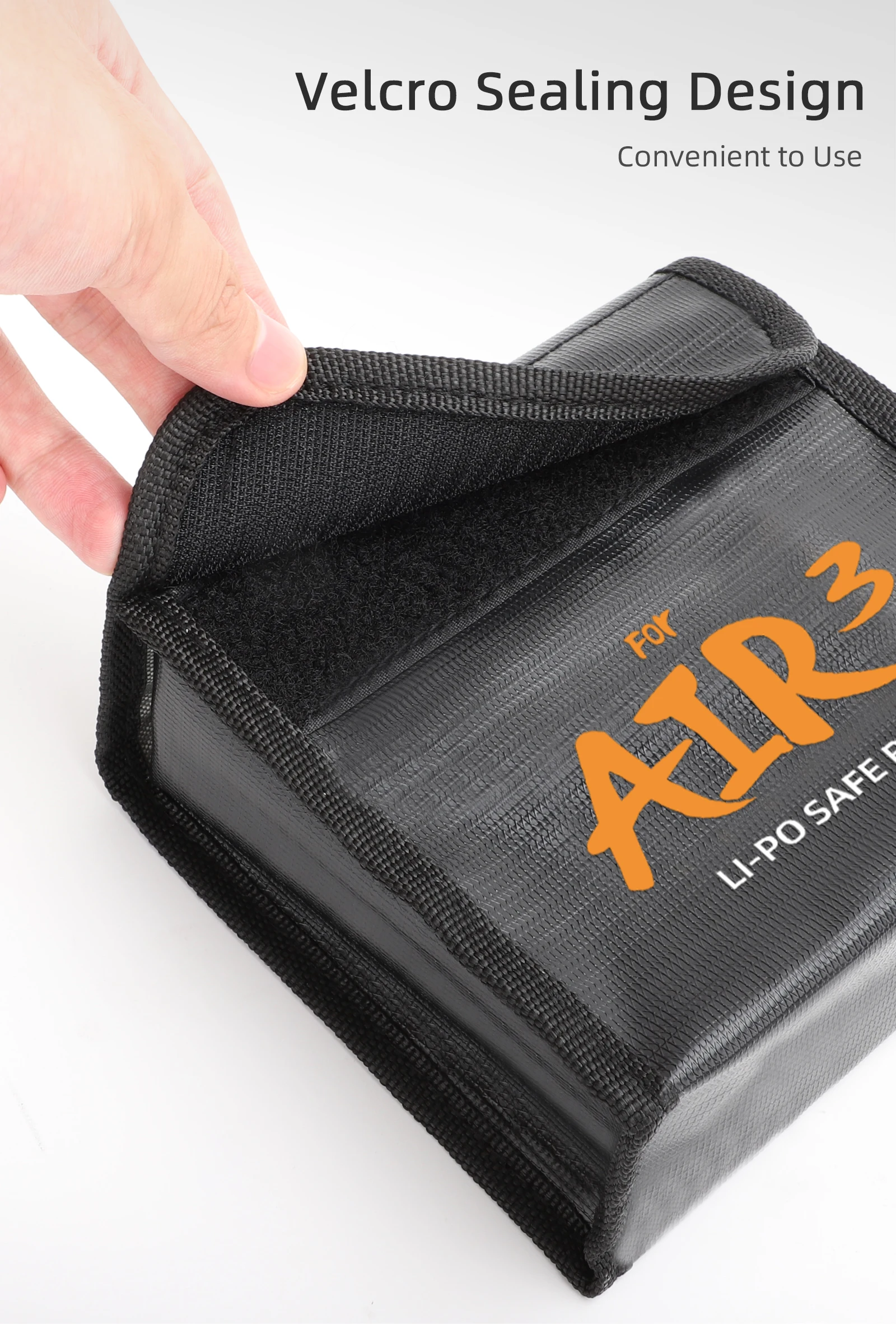 For DJI AIR 3S/AIR 3 Drone LiPo Battery Safe Bag Explosion-proof Protective Bag Battery Storage Case Dron Accessories thumbnail 3