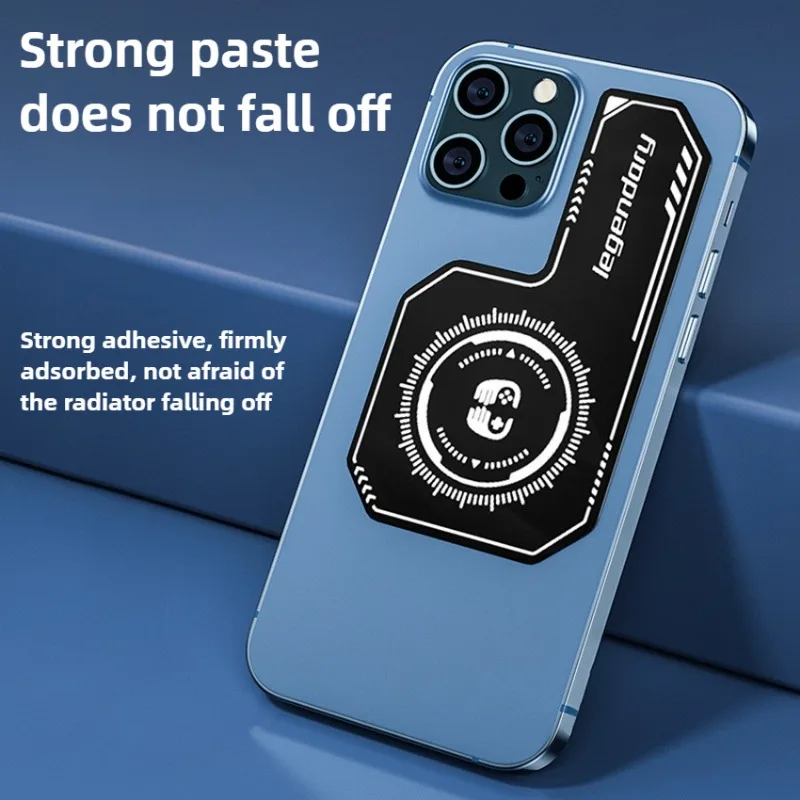 1Pcs Mobile Phone Cooling Plate Compatible Magnetic/ Back-clip Radiator Universal Mini Game Cooler Expand Area Radiating Sticker thumbnail 4