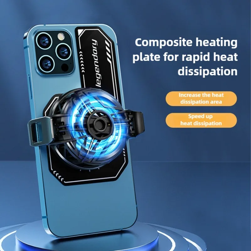 1Pcs Mobile Phone Cooling Plate Compatible Magnetic/ Back-clip Radiator Universal Mini Game Cooler Expand Area Radiating Sticker thumbnail 6
