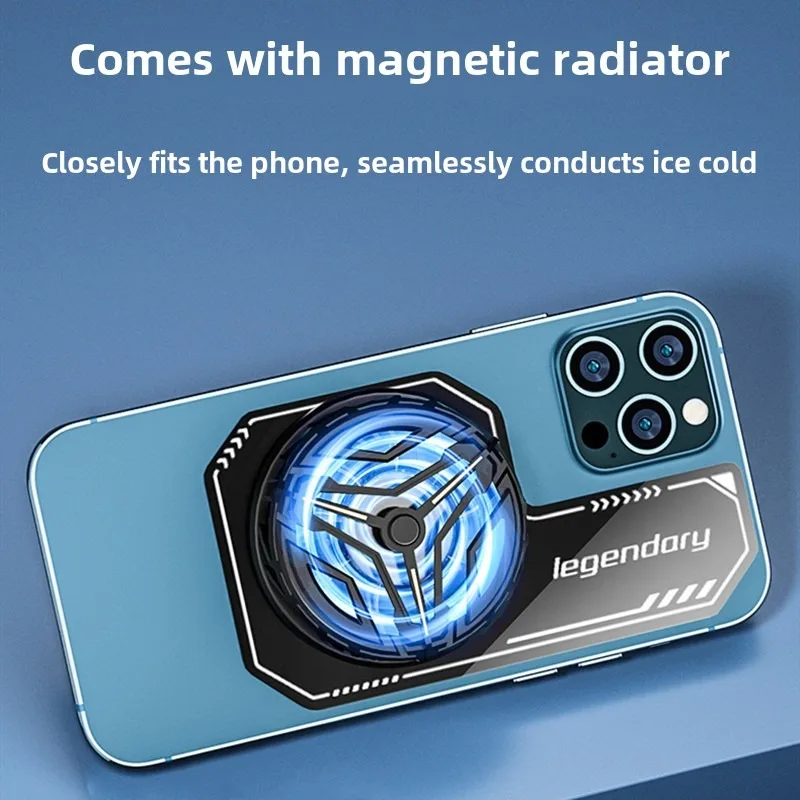 1Pcs Mobile Phone Cooling Plate Compatible Magnetic/ Back-clip Radiator Universal Mini Game Cooler Expand Area Radiating Sticker thumbnail 2
