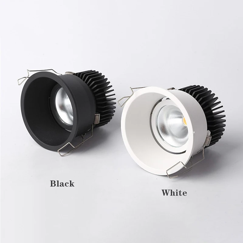 Recessed Anti Glare Dimmable Downlight 7w 9w 12w 15w Led spotlight Ceiling Round Panel Light for hotel Decoration Home Lighting thumbnail 3