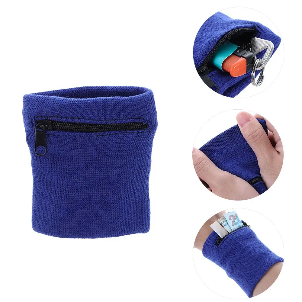 1Pc Wrist Purse Bag with Zipper Running Travel Bike Safe Sports Wristband Outdoors Portable Wrist Protection Zipper Bag Supplies thumbnail 4