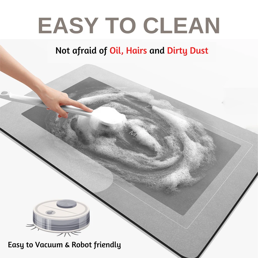 Kitchen Floor Mat Bedroom Living Room Long Soft Rug Hallway Decor Carpet Bathroom Entrance Doormat Anti slip Absorb Water Mat thumbnail 4