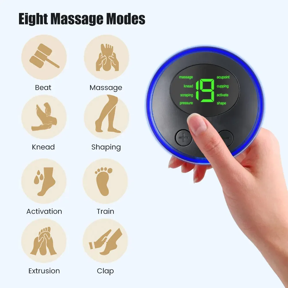 EMS Cervical Spine Massager Mini Electric Neck Massager Tens Low Pulse Neck Back Body Muscle Stimulator Arm Leg Relaxation Pads thumbnail 4
