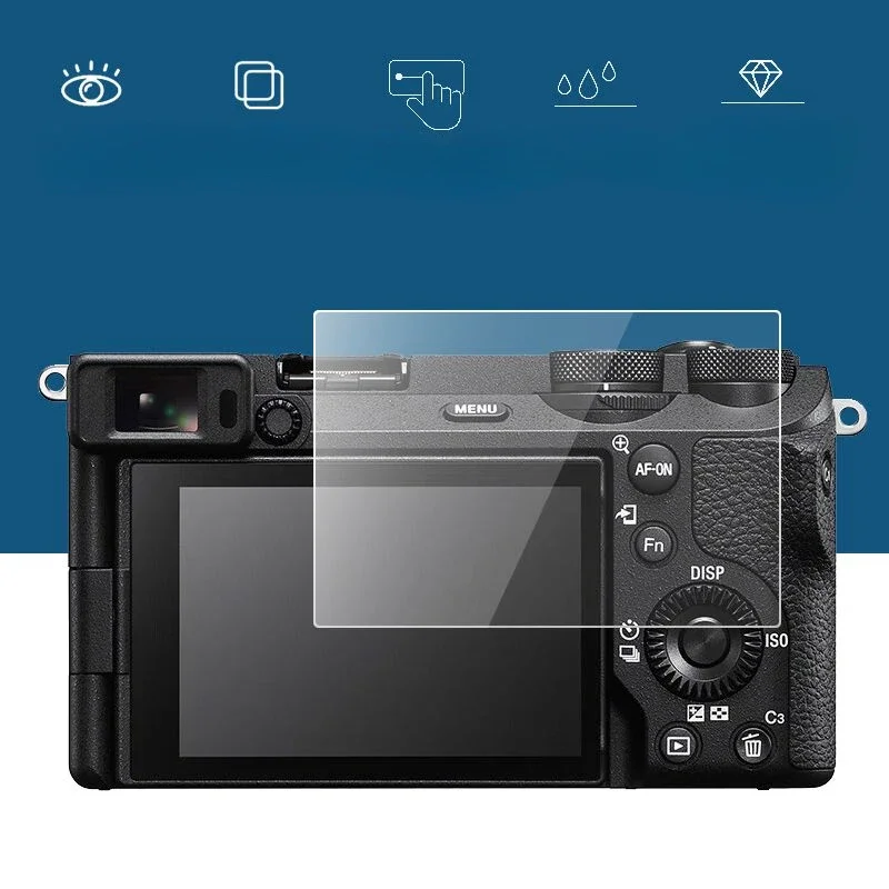 2PCS Tempered Glass Screen Protector for Sony A6700 A6400 A6300 A6000 A5000 Camera LCD Display Screen Film thumbnail 4