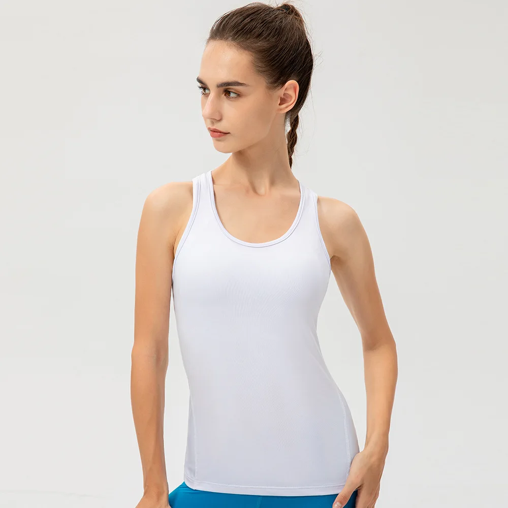 Women Casual Sport Yoga Vest Quick Dry Sports Running T-shirt Training Workout Yoga T-Shirt Running Gym Sports T-shirt Sleeveles thumbnail 3