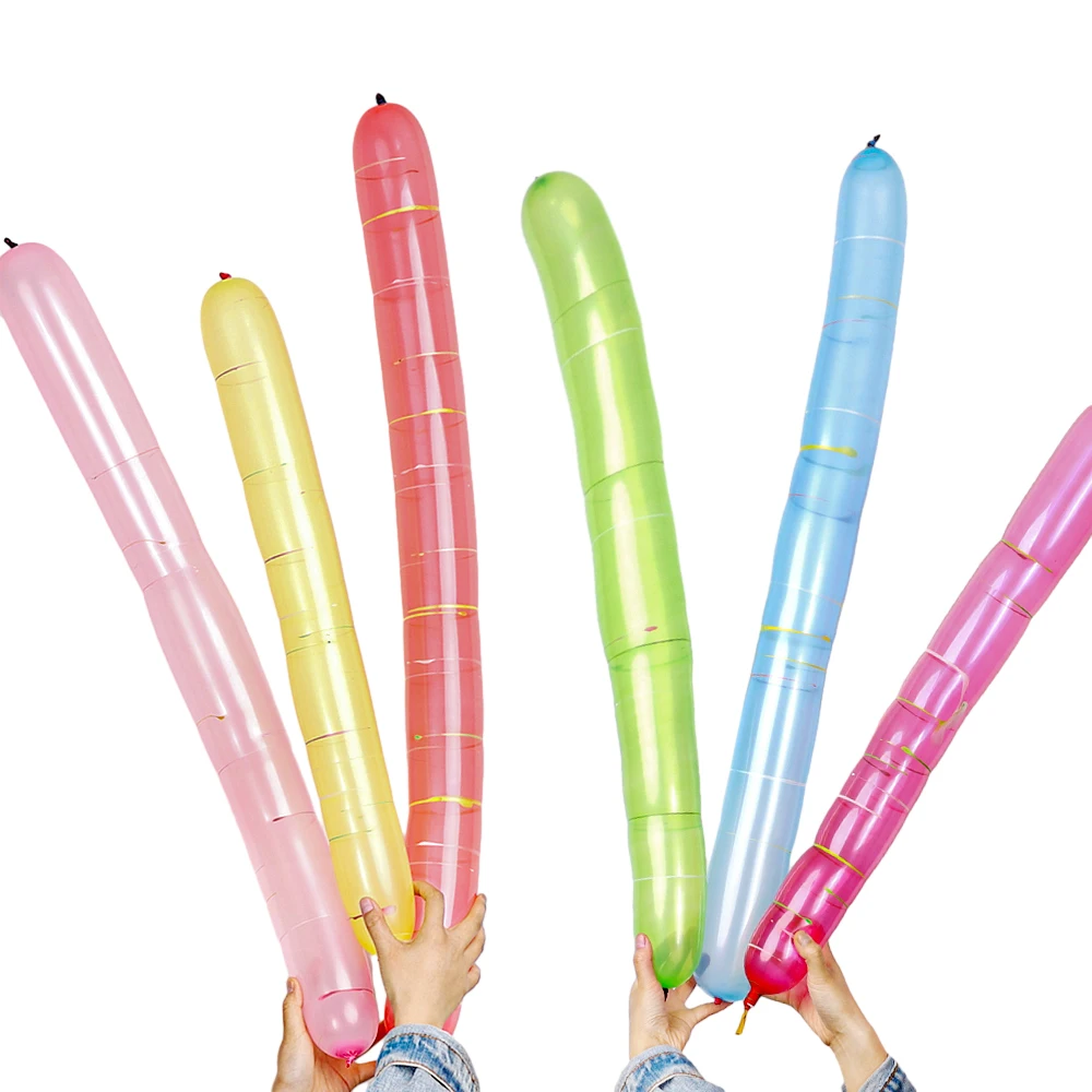 Thickened Flying Rocket Balloon Toys Wholesale Kids Fun Multi-colored Flying Rubber Long Balloon Outdoor Inflatable Balloon Toys thumbnail 3