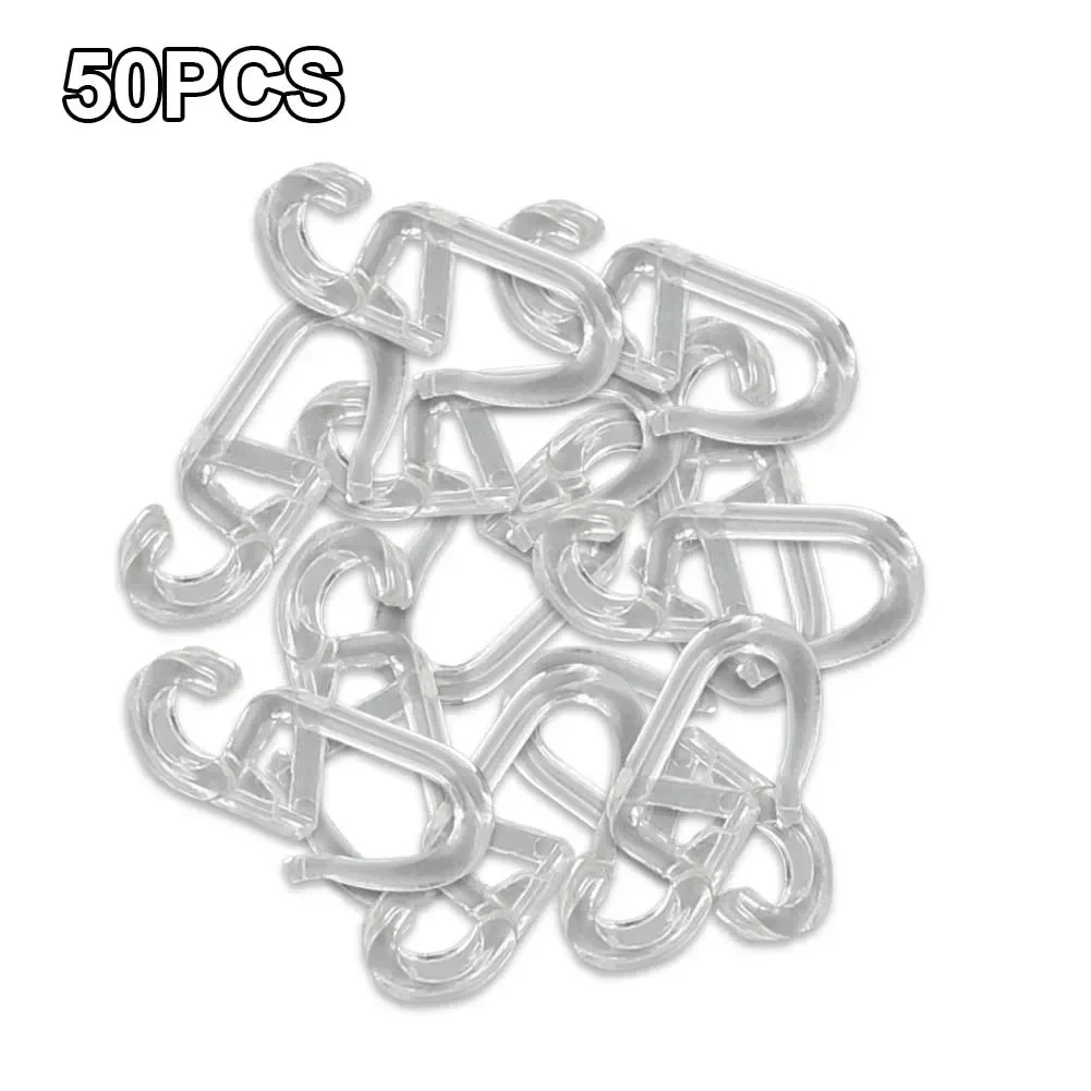 50 Pcs Curtain Hooks Curtain Accessories Curtain Folding Hook Eyelet 9mm Hook Length 34mm Hook Up Window Treatments thumbnail 3