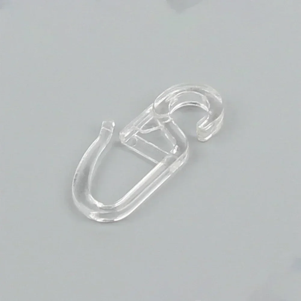 50 Pcs Curtain Hooks Curtain Accessories Curtain Folding Hook Eyelet 9mm Hook Length 34mm Hook Up Window Treatments thumbnail 5