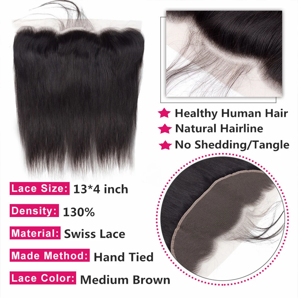4x4 13x4 Transparent HD Lace Frontal Closure Straight Water Wave Kinky Curly Lace Closure Only 100% Remy Human Hair pre plucked thumbnail 2