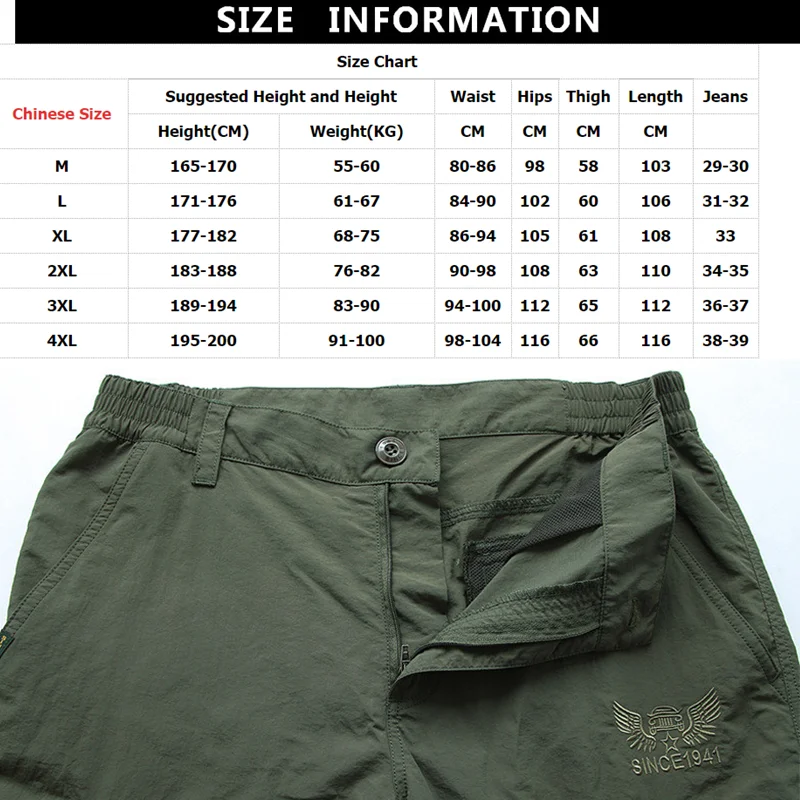 Summer Casual Lightweight Army Military Long Trousers Male Waterproof Quick Dry Cargo Camping Overalls Tactical Pants Breathable thumbnail 4