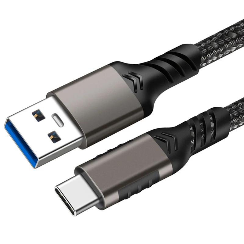 USB3.2 10Gbps USB Type C Cable USB A to C 3A 60W QC3.0 Fast Charging for Samsung NVMe Hard Disk External Android Data Braid 2M thumbnail 3