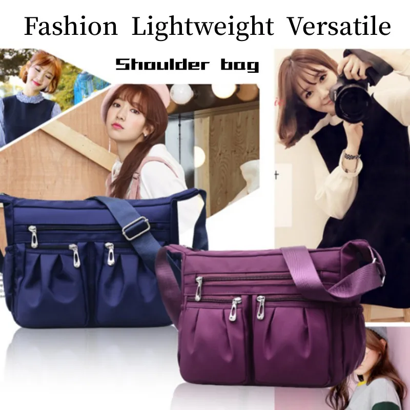 Waterproof Oxford Cloth Female Crossbody Bags Nylon Shoulder Bag Multi-pocket Handbag Large Capacity Messenger Bag Travel Bags thumbnail 4