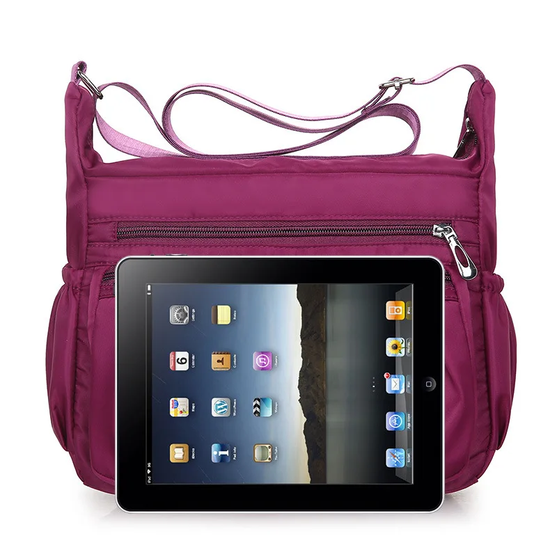 Waterproof Oxford Cloth Female Crossbody Bags Nylon Shoulder Bag Multi-pocket Handbag Large Capacity Messenger Bag Travel Bags thumbnail 6