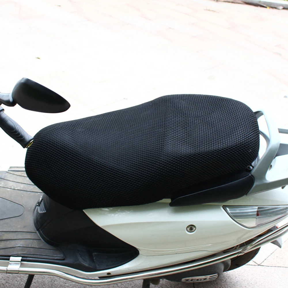 AUTCOAT 1Pcs Breathable 3D Mesh Motorcycle Moped Motorbike Scooter Seat Covers Cushion Anti-Slip Cover S-6XL thumbnail 3