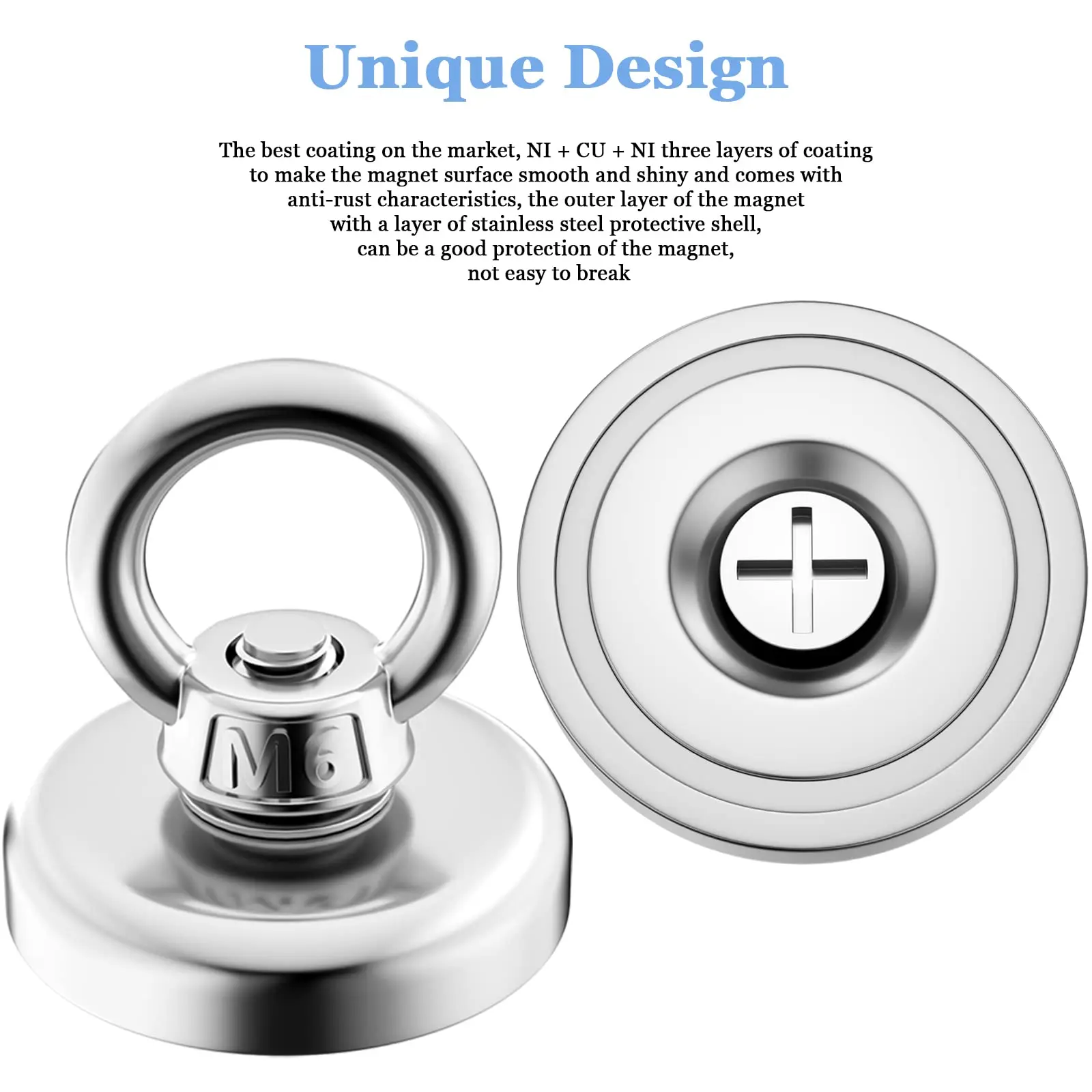 Super magnet Strong Super Powerful Neodymium magnet N52 Iman Ima Neodymium Fishing magnet Neomidium magnet Search Hook thumbnail 3