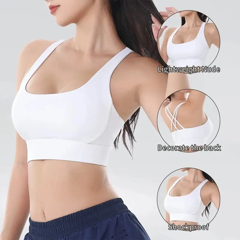 Women Fitness Yoga Bras Race Back Sports Bras Nylon Top Women Bra Sexy Breathable Underwear For Women Gym thumbnail 5