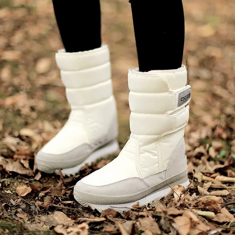 Women Snow Boots Space Deer Waterproof Dropshipping With Fur Casual Ladies Work Safety Shoes Birthday  Gift Present thumbnail 6