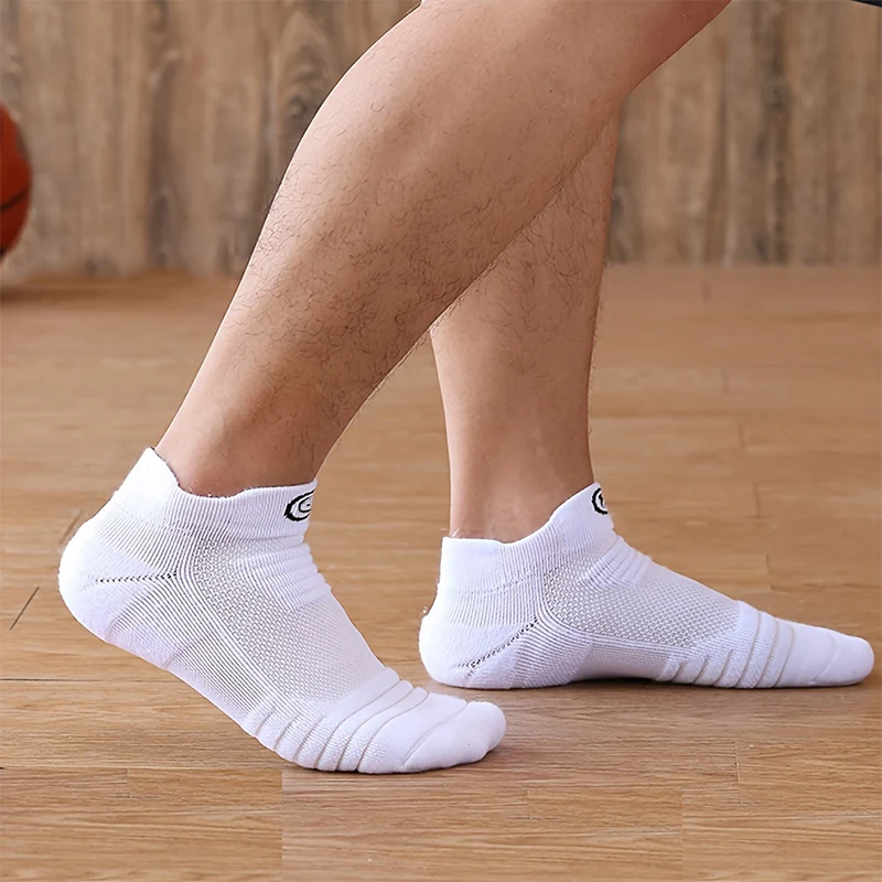 3/6 Pairs Sports Socks For Man High Quality Comfortable Breathable Basketball Short Socks Casual Fashion Low-cut Ankle Socks thumbnail 5