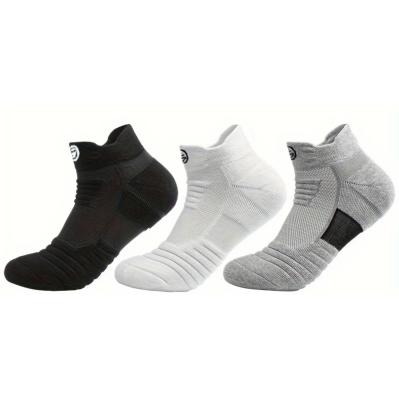3/6 Pairs Sports Socks For Man High Quality Comfortable Breathable Basketball Short Socks Casual Fashion Low-cut Ankle Socks thumbnail 2