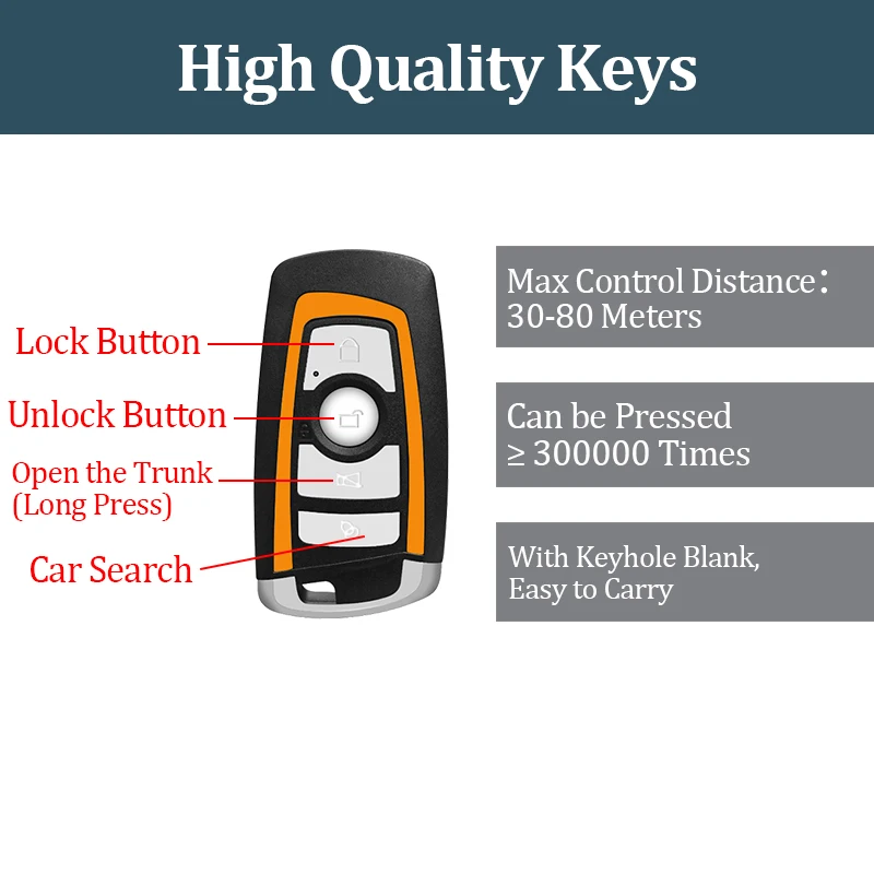 Car Central Door Lock Auto Keyless Entry System Button Start Stop Keychain Central Kit Universal Car 12V thumbnail 2