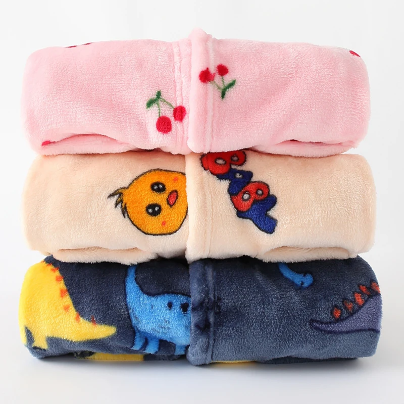 Boy and Girls Flannel Pajamas Robe Autumn and Winter Children Sleepwear Soft Hooded Kids Homewear 2-8 Years thumbnail 3