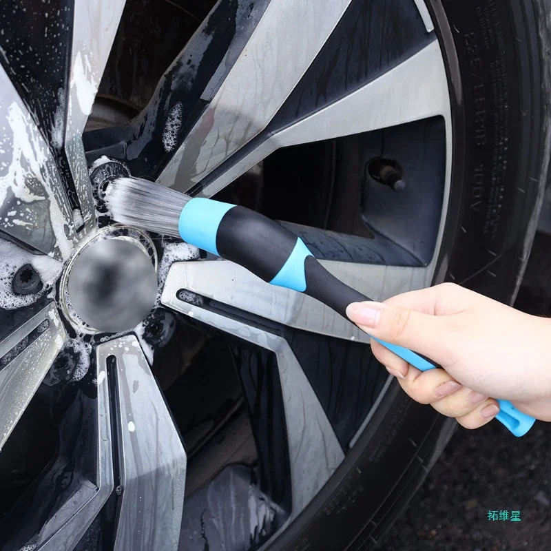 Car Motorcycle Detailing Brush Auto Washing Kit Car Wheels Interior Dashboard Air Outlet Vents Brush Cleaning Tools Accessories thumbnail 2