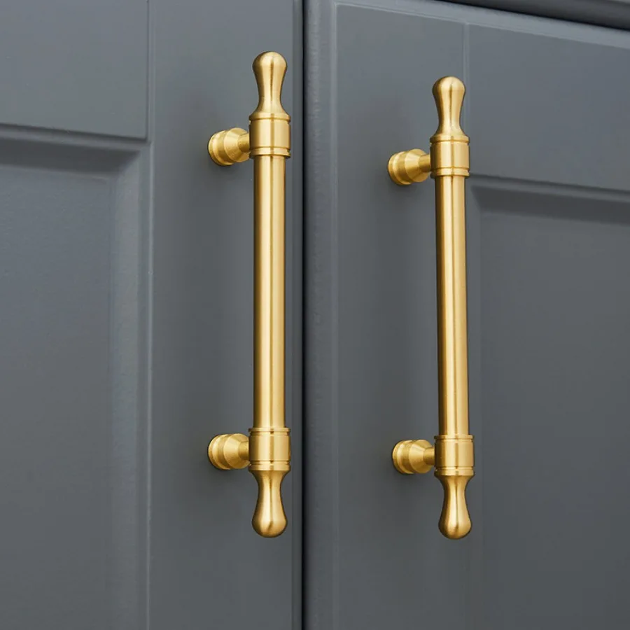 Brass Furniture Handles Golden New Chinese Style Luxury Handles for Cabinets and Drawers Furniture Fittings Cabinet Pulls thumbnail 4