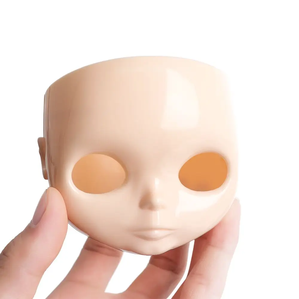 Fashion Doll Faceplate for 1/6 Blyth Dolls Plastic Doll Face with Screw DIY No Makeup Doll Head Handmade Dolls Accessories thumbnail 4