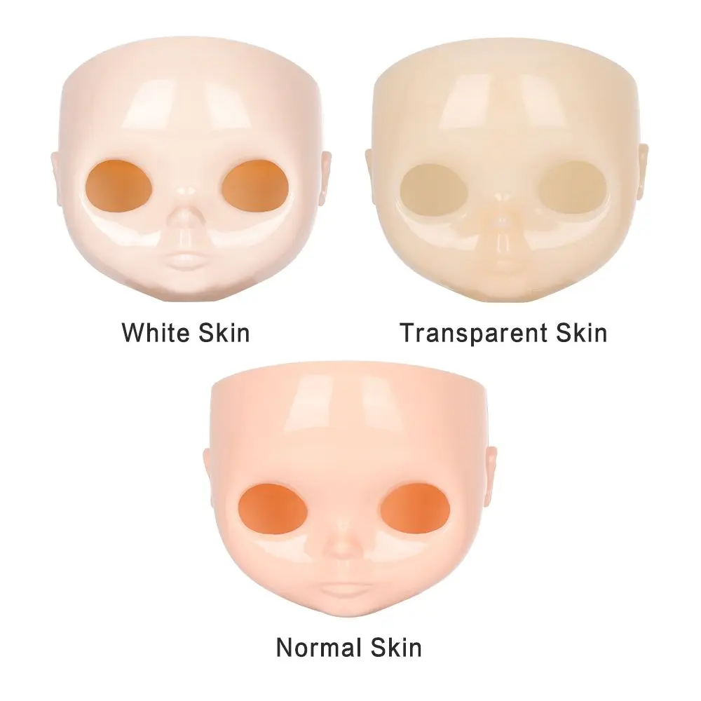 Fashion Doll Faceplate for 1/6 Blyth Dolls Plastic Doll Face with Screw DIY No Makeup Doll Head Handmade Dolls Accessories thumbnail 6