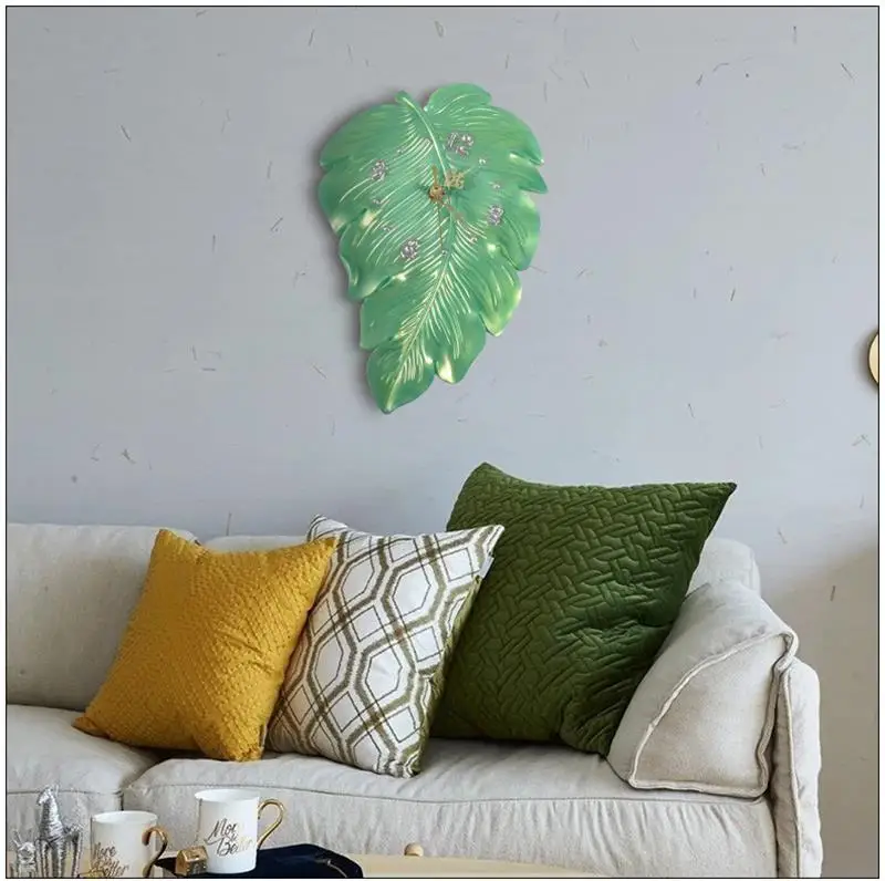 Round Clock Epoxy Resin Silicone Mold Arabic Roman Numbers Flower Leaf Clock Mould Wall Decor DIY Resin Crafts Casting Mold thumbnail 6