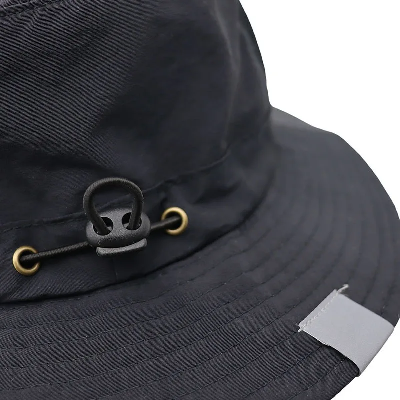Beach Surf Cap Mesh Breathable Sun Hat UPF50+ Summer Outdoor Fishing Cap Chin Adjustable Bucket Hat Water Sport Cap thumbnail 5