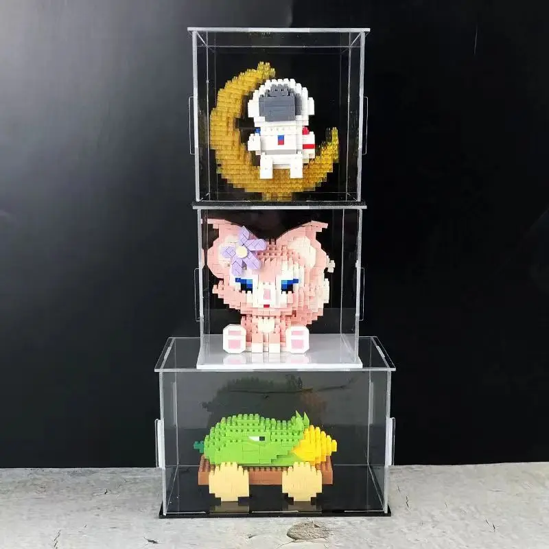 222 Size Acrylic Display Case for Collectibles Assemble Clear Acrylic Box Protection Showcase for Action Figures Organizing Toys thumbnail 3