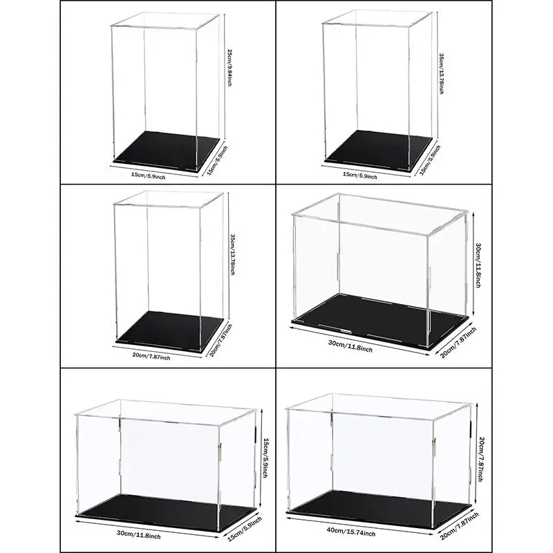 222 Size Acrylic Display Case for Collectibles Assemble Clear Acrylic Box Protection Showcase for Action Figures Organizing Toys thumbnail 5