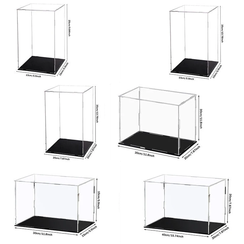 222 Size Acrylic Display Case for Collectibles Assemble Clear Acrylic Box Protection Showcase for Action Figures Organizing Toys thumbnail 4