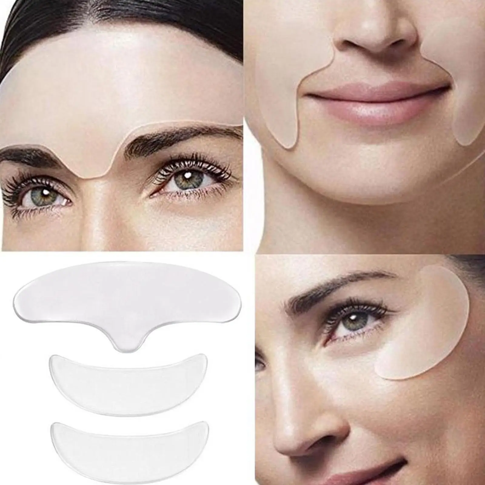 Reusable Anti Wrinkle Forehead Patch Silicone Silicone Patch Soft Comfortable Easy To Carry Facial Care Eye Mask Skin Care Tools thumbnail 5