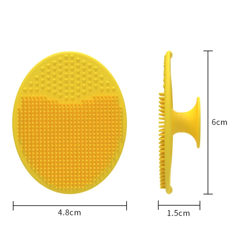 Silicone Shampoo Brush for Baby Infant Bathing Soft Boys Kids Small Shower Brush Head Hair Washing Massage Brushes Wipe Comb thumbnail 5